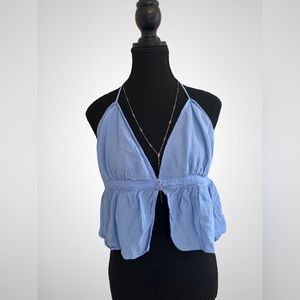 Garage - Cropped tie halter cami 🫐